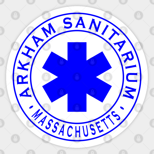 Arkham Sanitarium Sticker by Lyvershop